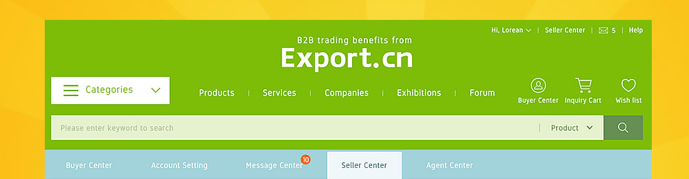   Web Design Case Study: Export.cn Free B2B platform  